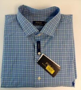 NEU Herren Ralph Lauren Button-Down Hemd klassische Passform Baumwolle Stretch alle Größen 0014 - Bild 1 von 1