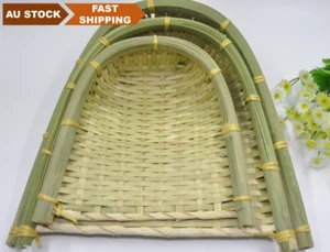 Bamboo woven handmade plate bamboo fruit baskets storage multiple use 竹筛子  - Picture 1 of 5