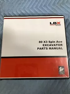 CATALOGO RICAMBI ORIGINALE LINK-BELT 80X3EX SPIN ACE ESCAVATORE MANUALE 80 X3 SPIN AC - Foto 1 di 4