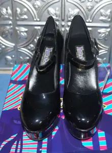 Funtasma Women' s Size 7 Black Block Heels Dress Shoes [20% OFF DEAL!] - Picture 1 of 6