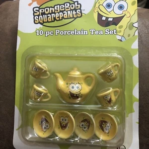Spongebob Squarepants mini set da tè in porcellana non aperto 10 pezzi - Foto 1 di 9