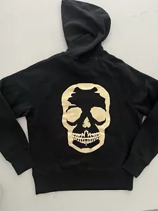 Zadig & Voltaire Women’s Sweatshirt Hoodie S Black Clipper Skull Gold Foil $228 - Picture 1 of 9