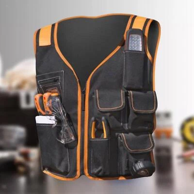 Tool Vest Electrician Universal Utility Chest Pack Multi Pockets Storage Work - Image 1 of 4