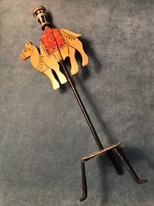 CAMEL Candle Holder Pier 1 Tall 16" Wrought Iron Metal Stand India NWT - Picture 1 of 7