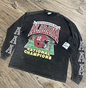 47' Brand Vintage Tubular LS Alabama Crimson Tide Shirt Size XL UNISEX - Picture 1 of 1