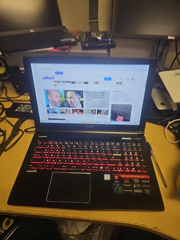 MSI MS-16JB ,15.6"Laptop,Intel Core i7-7700HQ @2.8GHz,8GB Ram,1TB NVME+1TB HDD - Image 1 of 4