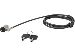 StarTech.com LTLOCKKEY Keyed Cable Lock - Push-to-Lock Button - 2m (6.5') Steel - Picture 1 of 5