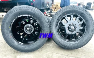 20" Fuel Blitz D675 Dually Wheels 35125020 Tires 8x200 RAM 3500 /FORD F350 - Picture 1 of 4