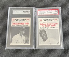 1961 nu card scoops Graded Lot Of 2 (Read Description)