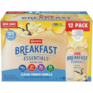 Carnation Breakfast Essentials Nutritional Drink, Classic French Vanilla, - Picture 1 of 10