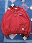 Vintage 90s Y2K Roots Sporting Goods Red Quarter-Zip Sweatshirt XL