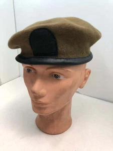 Genuine British Army Khaki Guards Regimental Beret Hat - Size 56cm - Picture 1 of 12
