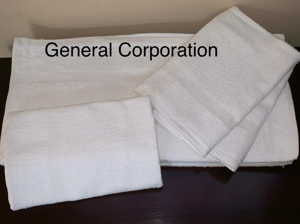 60 Bath Towel| Hotel| Motel| SPA| Salon| GYM Towel White 24×48 Blend 86% 14% - Image 1 of 1