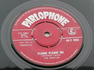 THE BEATLES 1963 UK 45 PLEASE PLEASE ME RED PARLOPHONE 45-R 4983 - Picture 1 of 14