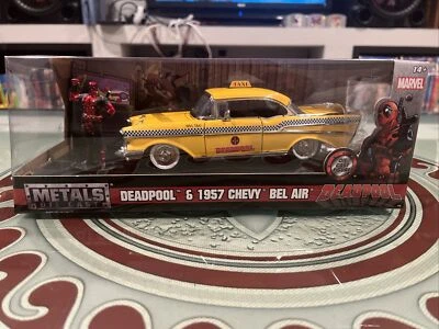 Marvel Deadpool 1957 Chevrolet Bel Air Jada Metal Die Cast - Image 1 of 4