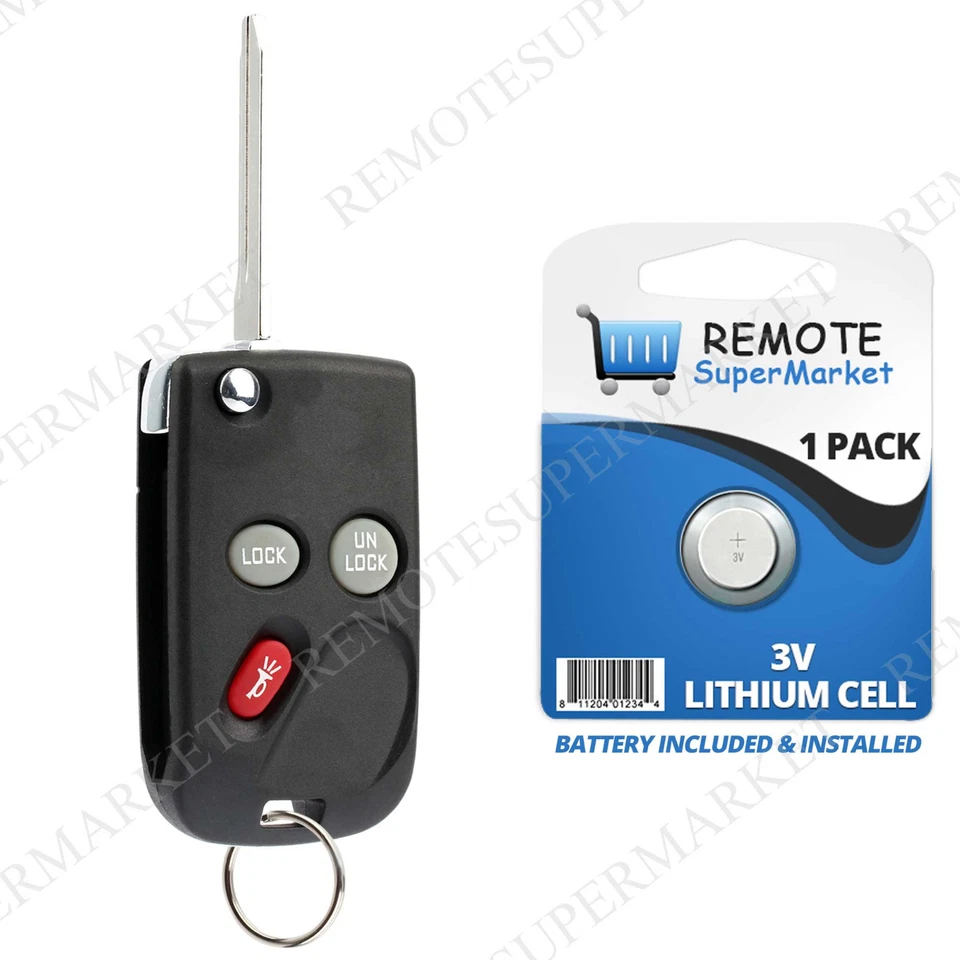 Replacement for Chevrolet 2000 Astro 1998-2001 Blazer Remote Car Fob Flip Key Foto 1 de 1