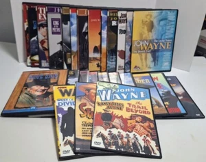 MASSIVE JOHN WAYNE DVD COLLECTION 26 DISCS WITH 30 MOVIES TRUE GRIT RIO LOBO - Picture 1 of 13