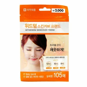 Hydrocolloid Band bandage Skin Cover Wet Dressing Acne Care Round 1pack(105ea) - Picture 1 of 2