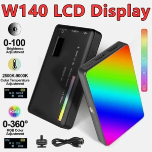 Fill-Light Photography Vlog RGB Video Light Panel LED W140 Live Display Dimmable - Picture 1 of 11