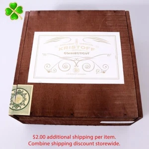 Caja de cigarros de madera vacía Kristoff Connecticut 6 x 60 8,5" x 8,25" x 3,25 - Imagen 1 de 12