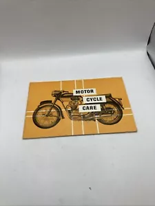 MOTOR CYCLE CARE - Pub. CASTROL LIMITED June 1964 Eleventh Edition - Picture 1 of 9