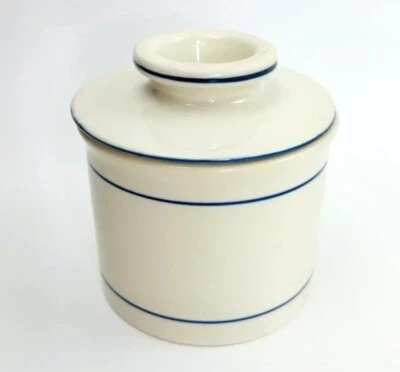 Guardián de mantequilla de gres esmaltado Norpro granja campo 4 1/4" H Foto 1 de 4