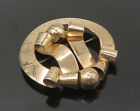 Napier 925 Sterling Silver - Vintage Rare Shiny Ribbons Brooch Pin - Bp7232