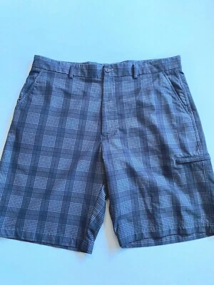 Pebble Beach Golf Shorts Men's 38 Black Plaid - Image 1 of 4