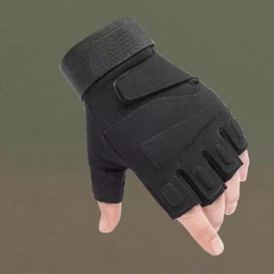 Tactical Fingerless Gloves Military Combat Shooting Half Finger Gloves for Mens - Image 1 of 4