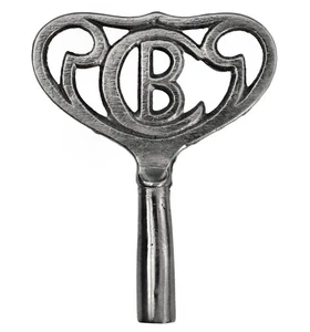 Victorian BADISCHE Uhrenfabrik Clock Key - Fits 4.25mm Pegs Antique Key ref.k191 - Picture 1 of 5