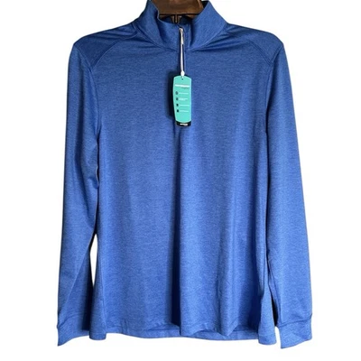 NWT Greg Norman Blue 1/4 Zip Pullover Size M Women’s - Image 1 of 4
