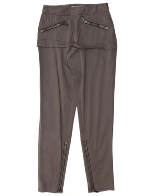 Pantalones ajustados ICEBERG para mujer IT 40 pequeños W26 L30 gris algodón BQ12 Foto 1 de 3