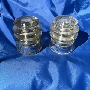 2-4" Vintage ARMSTRONG 53/50 30/49 Electrical Glass Insulator VGC - Made In USA - Picture 1 of 3