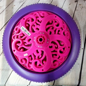 Rare!!! Dynacraft Princess Carriage Rear Wheel Set  Pink/Purple * Model 8802-64 - Picture 1 of 3