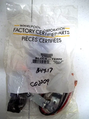 279320 Whirlpool Dryer Cord Terminal Block Kit Genuine OEM - Image 1 of 2