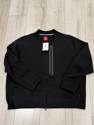 Chaqueta Nike Sportswear Tech Fleece Bomber Cremallera Completa Negra FB8008-010 Hombres Talla 2XL Foto 1 de 2