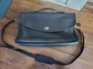 Maletín de cuero Coach vintage bolso de hombro mensajero modelo H6C-5265 - Imagen 1 de 24