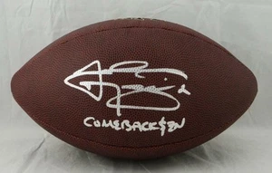 Fútbol americano oficial Wilson firmado por Johnny Manziel con regreso $ZN- JSA W auténtico - Imagen 1 de 10