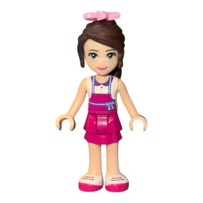 LEGO Friends Minifigure NAOMI frnd142 Magenta Apron & Skirt From Set #41119 - Image 1 of 2