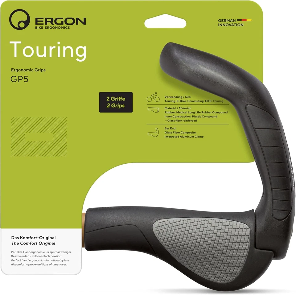 Ergon Gp5 Grips 210mm Composite Bar End Large