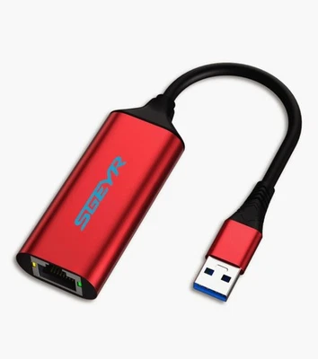USB 3.0 to Ethernet Adapter,High-Speed USB A to RJ45 LAN Network Adapter Windows - Image 1 of 4