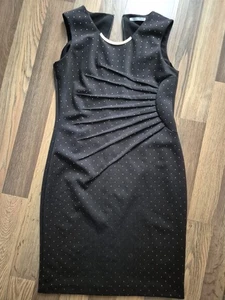 WOMENS GINA BACCONI DRESS UK14 BLACK PARTY - Picture 1 of 6