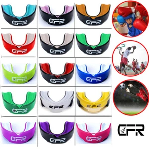 Sport Gel Gum Shield Mouth Guard Kids Junior MMA Boxing Rugby Teeth Protection - Picture 1 of 19