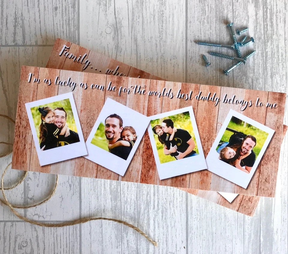 Daddy Photo Plaque, Daddy Gifts, Father's Day Gifts, Photo Block, Shelf Sitter - Image 1 of 1