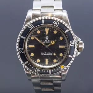 Vintage Rolex Submariner 5513 C/1962 No Date Watch *Serviced* #57093 - Picture 1 of 13
