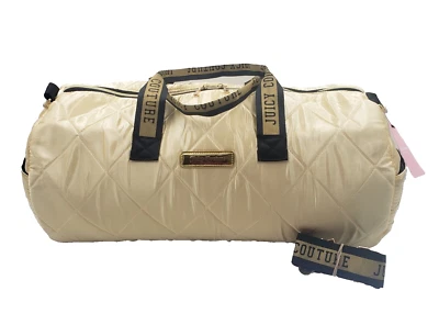 JUICY COUTURE Золотой спортивная сумка через плечо ремень путешествий Weekender 2020 с надписью новый с Ярлыками - Изображение 1 из 4