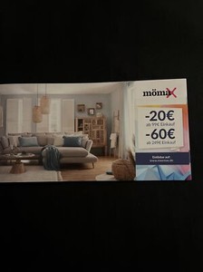 Mömax Gutschein online kaufen eBay