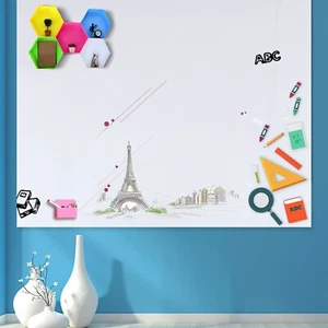 1 Roll Whiteboard Wall Decals 17.7’’ x 78.7’’ Static Cling Wall Sticker PVC - Picture 1 of 6