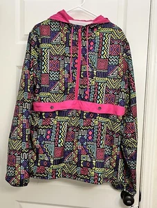 Sudadera con Capucha Black Jack EE. UU. Geométrica Talla L Años 80-90 Retro Pop Art Punk Nueva con Etiquetas - Imagen 1 de 15