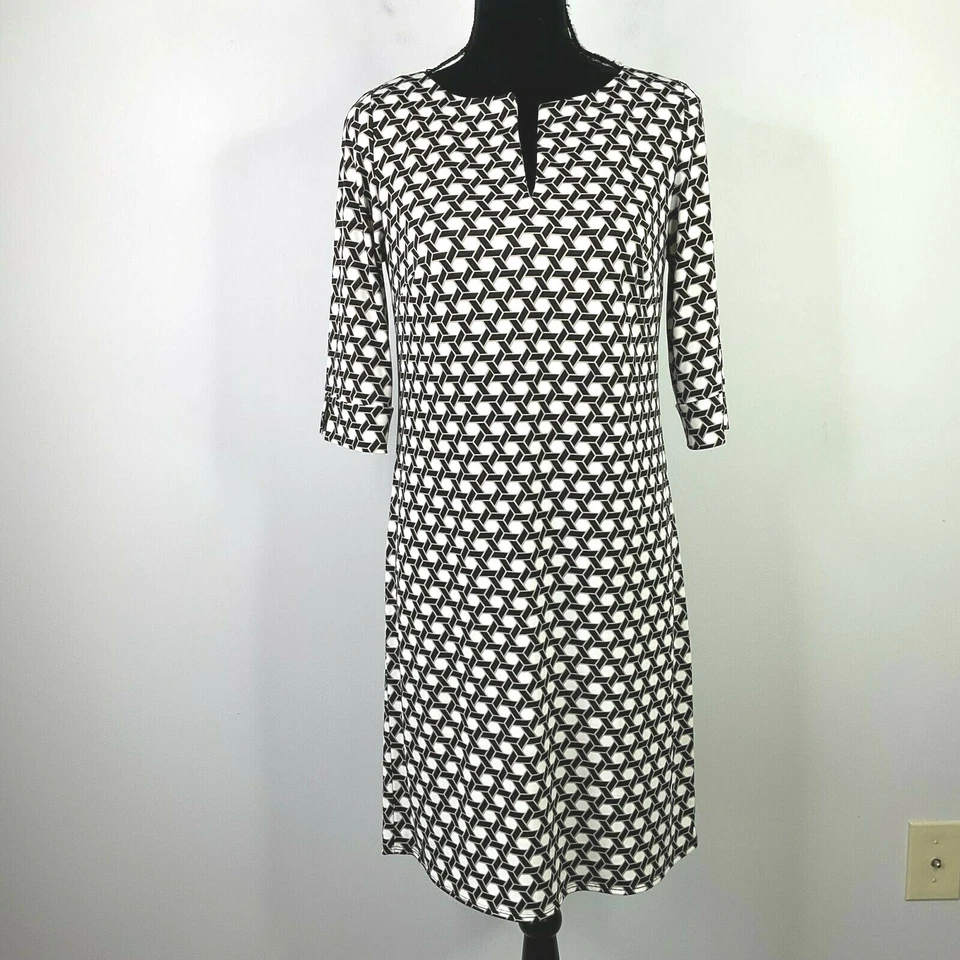 Vestido para mujer Laundry by Design cambio geométrico manga 3/4 talla 4 Foto 1 de 4